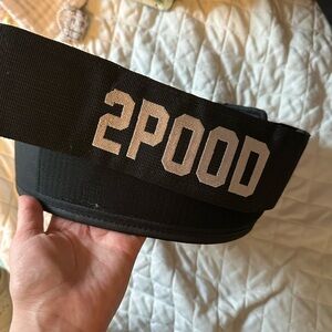 2POOD Black Weightlifting Belt